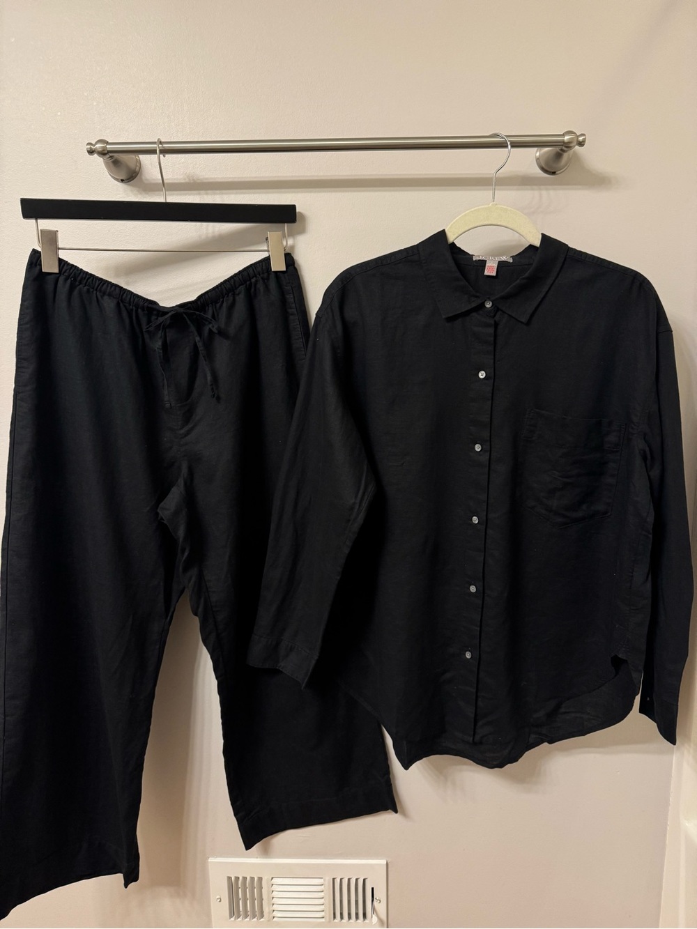 J. Crew Linen Pajama Set